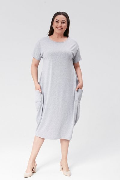 Curvy Trend Φόρεμα Jumbo με κοντό μανίκι