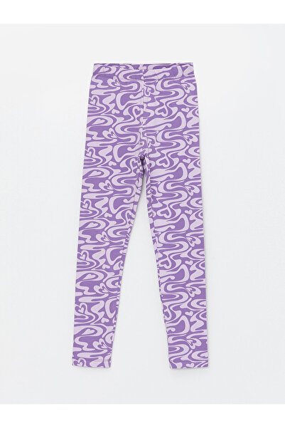 LC Waikiki Κοριτσίστικο καλσόν με σχέδιο με ελαστική μέση