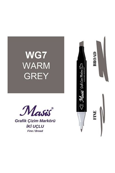 Masis WG7 Hot Gray Double Ended Graphic Stylus