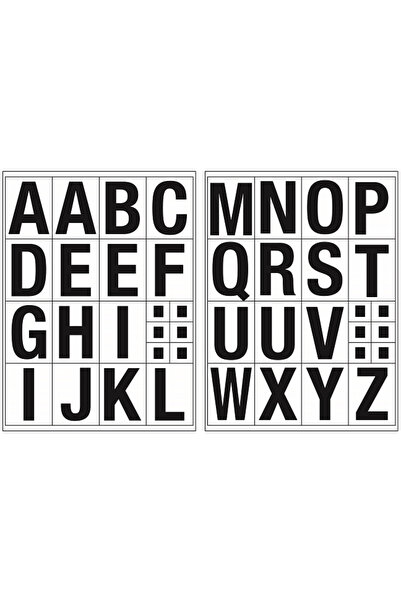 Tanex Label Letter (A-F) 30mm Bold 2 Pcs. Stc-517[Sub_Name]