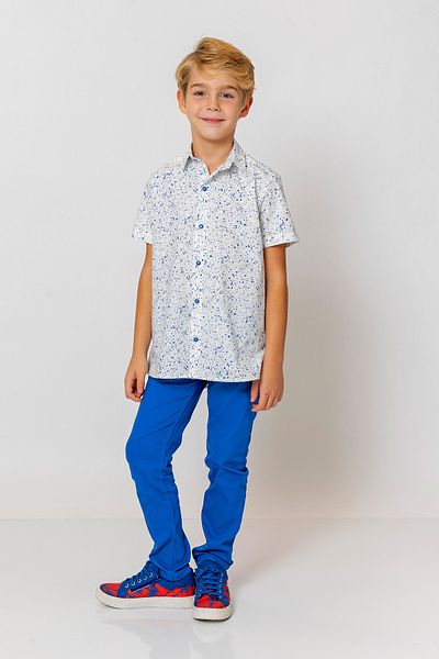 incity Boy's Short Sleeve Printed Shirt