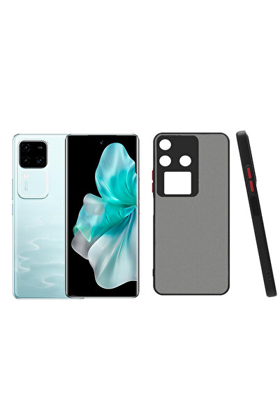 Microcase Vivo V30 5G / Vivo S18 London Serisi Darbeye Dayanıklı Kılıf - Siya...