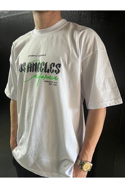 EZRA Μπλουζάκι Unisex Oversize με στάμπα