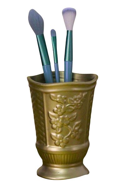 Evene Gold Colored Makeup Organizer - Brush Holder Organizer Model 9