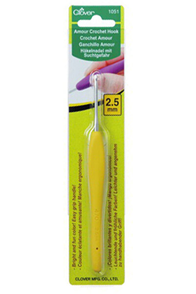 Clover Amour Mâner din plastic Knitting Crochet 2,5 mm 1051