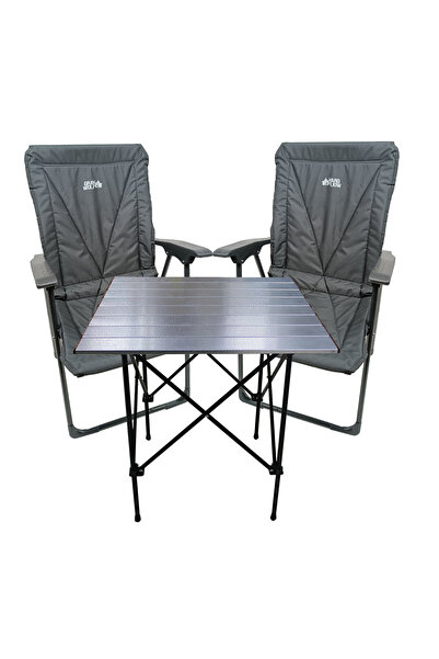 Genel Markalar Alüminyum Masa Set ( Masa + 2 Sandalye)