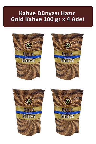 Kahve Dünyası Gold Instant Coffee - 100 gr x 4 Pieces