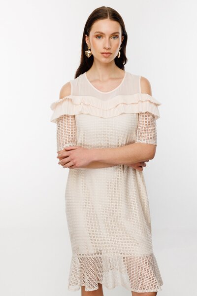 Ekol Off Shoulder Lace Dress