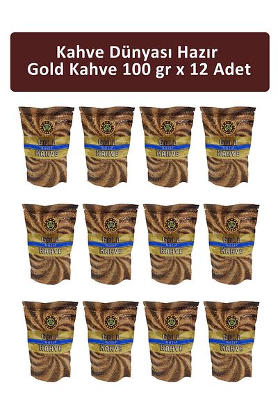 Kahve Dünyası 100 gr x 12 Pieces Gold Instant Coffee