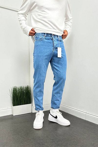 MADZEYMODA Ανδρικό τζιν Blue Jean Boyfriend Mold