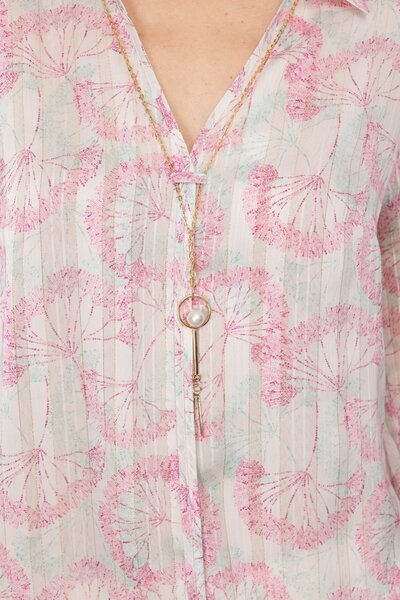 Ekol Μπλούζα με μοτίβο σιφόν κολιέ