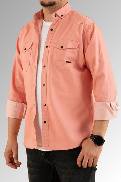 3A MODA PUDRA Color Slim Fit Men's Denim Shirt