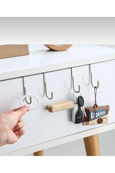 ORGANİZERS Cabinet Hanger with 2 Hooks Black