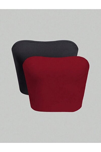 Touz Moda Pofidi Tech Σετ 2 τεμαχίων Μαύρο Κόκκινο Λύκρα Βαμβακερό Χτενισμένο...