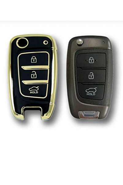 EBG İSTANBUL Hyundai 17 Kona I30 EGB Istanbul - Husă neagră pentru telecomandă pentru chei auto