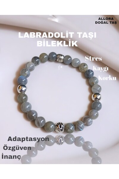 ALLORA DOĞALTAŞ Doğal Taş Labrodit Taşı Bileklik