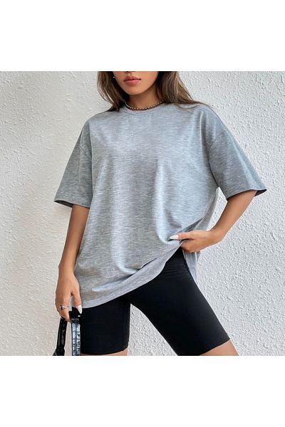 Sezon tekstil Giri Patterned Large Size Women's T-Shirt