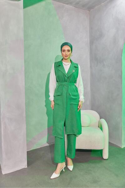 YEDİLALE طقم سترة وحزام نسائي