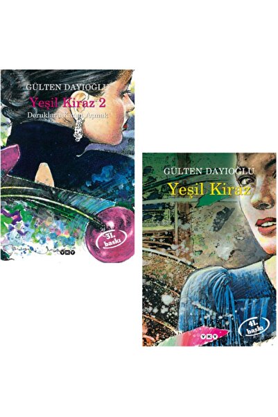 Yapı Kredi Yayınları Yeşil Kiraz 1-2 Set  2 Kitap Gülten Dayıoğlu
