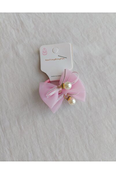 Beyaz Dükkan Beyazdükkan Pearl and Jewelled Rubber Bow Set - 2 Pieces