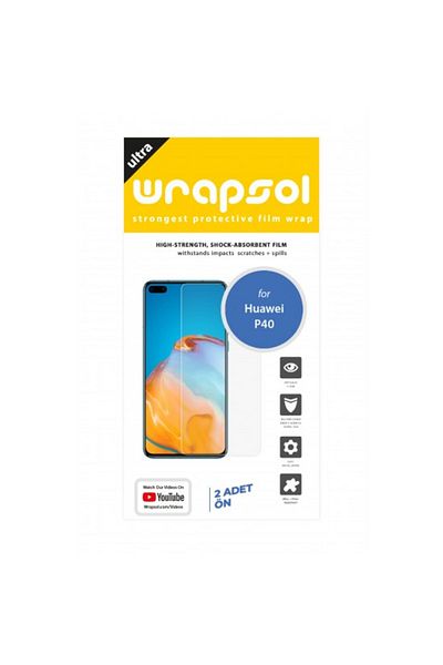Wrapsol Huawei P40 - Screen Protector Polyurethane Film