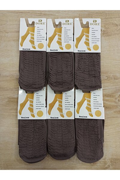 Dore Çorap 6 Piece Mink Color Massage Socks Set