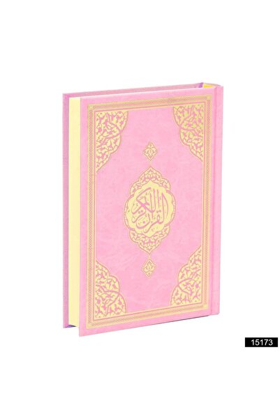Furkan Neşriyat Cep Boy Medine Hatlı Arapça Sıvama Kapak Kuran-ı Kerim Pembe