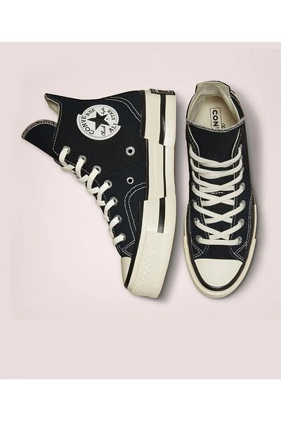 converse Γυναικεία casual καμβά παπούτσια Chuck 70 Plus Black - A00916C