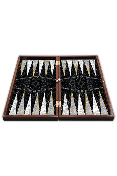 Star Black Marble Cafe Backgammon