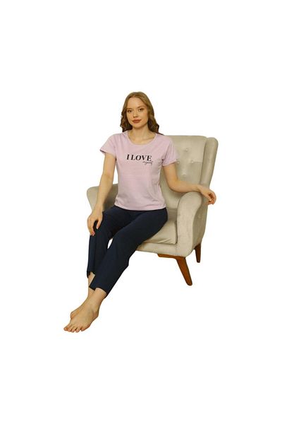 Özlem 4003 Model Short Sleeve Pajama Set