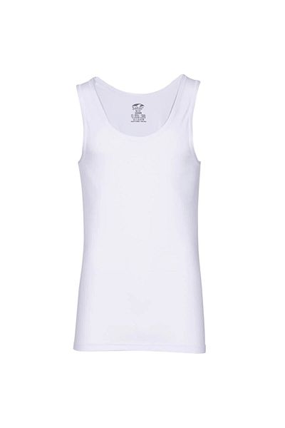 Şahin Men's Undershirt - 3 Pieces, Thick Strap, 47% Modal, 47% Cotton, 6% Elastane