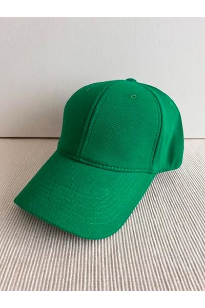 CosmoOutlet Unisex Green Colored Pique Polo Hat - Adjustable Back