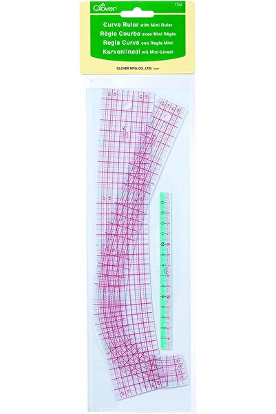 Clover Mini Eğri Terzi Cetvel Seti 7704
