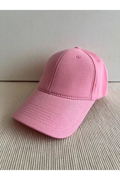 HatClub Exclusive Pique Polo Fabric Unisex Pink Hat - Adjustable Back