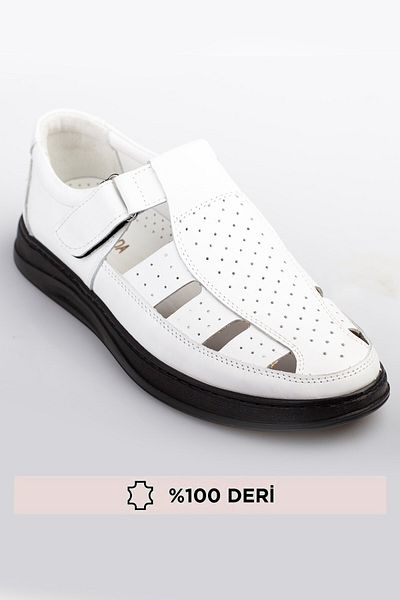 maximoda Pantofi pentru bărbați din piele naturală - Velcro și vară