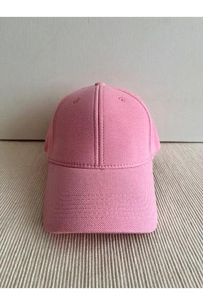 HatClub Exclusive Pique Polo Fabric Unisex Pink Hat - Adjustable Back