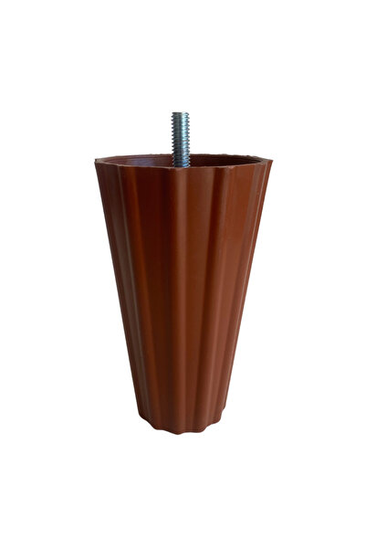 DSYapıAksesuar Armut Kahverengi Plastik 12cm Ayak 8mm Vidalı Mobilya Koltuk B...