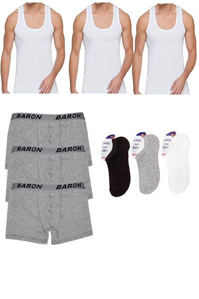 Pi Giyim Economical Athlete Boxer Laundry Set of 9