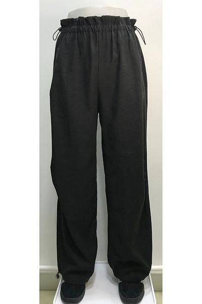 Nonno Kids Girl's Lyocell Black Jogger Pants