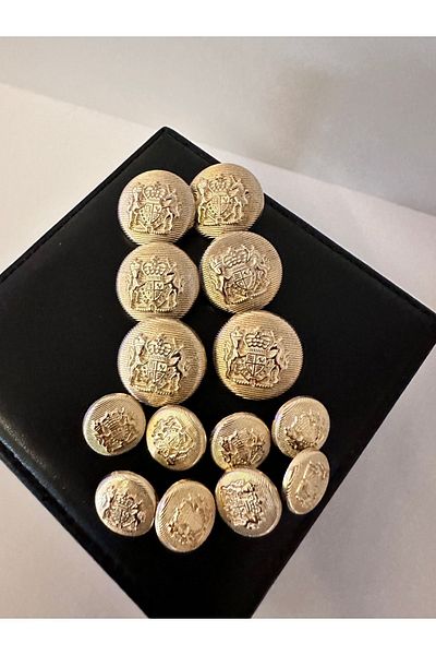 ODDA TASARIM ATÖLYESİ Blazer jacket double lion arma gold set