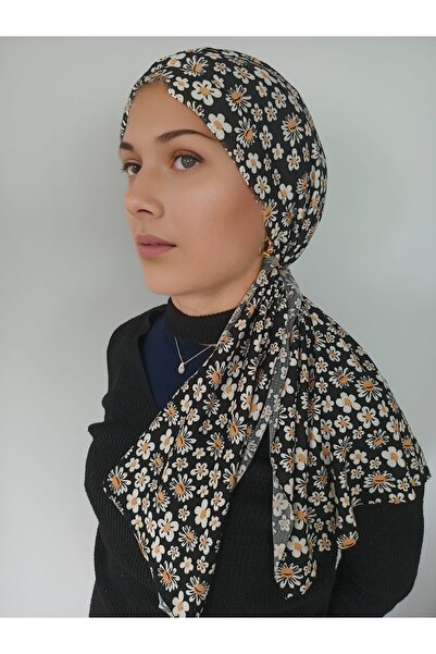 Moda Cilve Desenli Sandy Kumaş Likralı Hazır Şal-bone