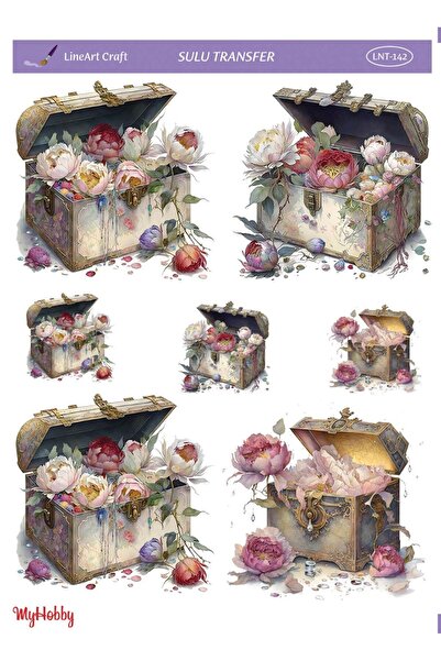 LİNEART Lineart Sulu Transfer LNT212 25x35cm, Dekopaj