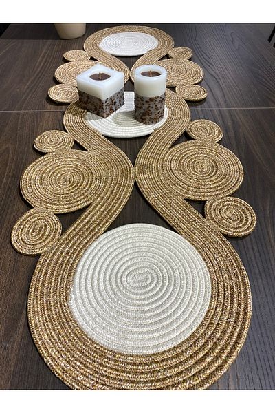 MaVaux Ahenk Jute Wicker Look Runner - 40x110, Τραπεζομάντιλο Ειδικού Σχεδιασμού, Ράβδος από γιούτα
