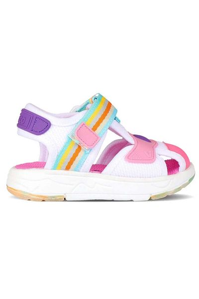 Vicco Flow II 332.B24y.202 - White and Pink Baby Sandals