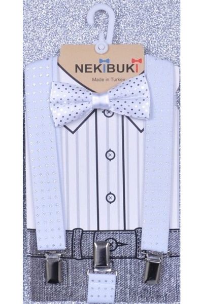 NEKİBUKİ Set papion cu bretele pentru pantaloni 1-9 ani