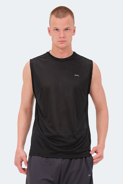 Slazenger Tricou negru ROM pentru bărbați