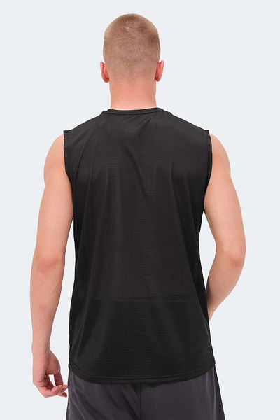 Slazenger Tricou negru ROM pentru bărbați