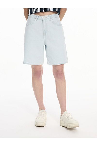 Ltb Pantaloni scurți Lores X Comfort Jean cu talie înaltă
