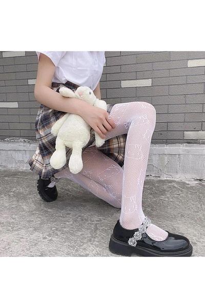 Touz Moda Hello Kitty Gothic Λευκό καλσόν