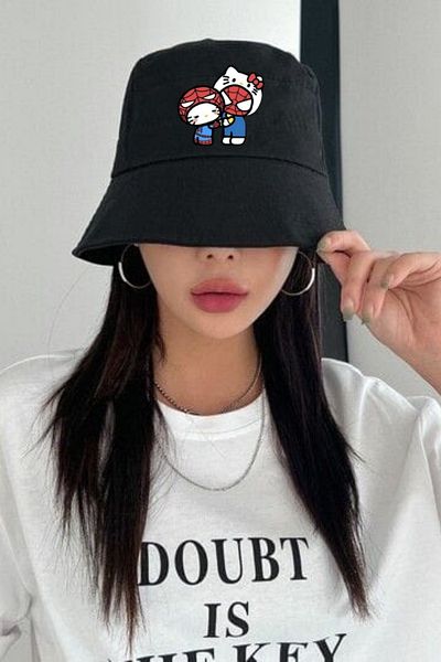 Touz Moda Spider Bucket Hello Fisherman Hat